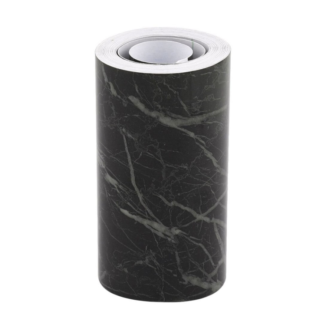 uxcell Self-adhesive Film, Black Marble Paper, Skirting Wall Waist Line, Border Sticker, Living Room Floor 16.4Ft