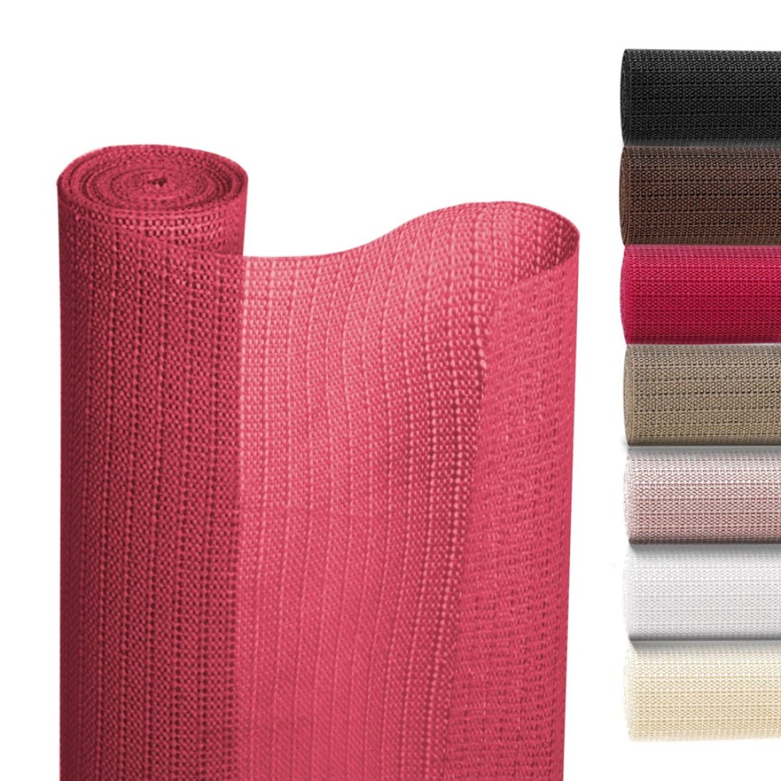 Smart Design Original Grip Shelf Liner - 18 Inch x 15 Feet - Non Adhesive, Strong Grip Bottom, Easy Clean Kitchen Drawer, Cabinet, Cupboard Dresser Protector Cover, Non Slip Rubber Mat - Very Berry