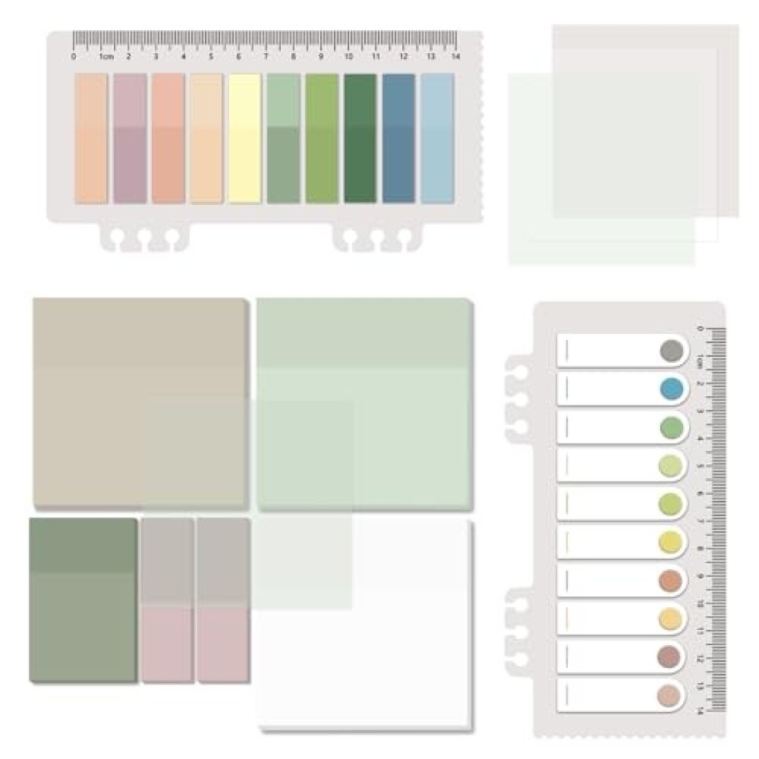 BAYTORY 700 Sheets Transparent Sticky Notes, Clear Waterproof 3 x 3 inch See Through Memo Pad, Self-Adhesive Translucent Writable Index Tabs for Annotating Books, Office &amp; School Study Supplies