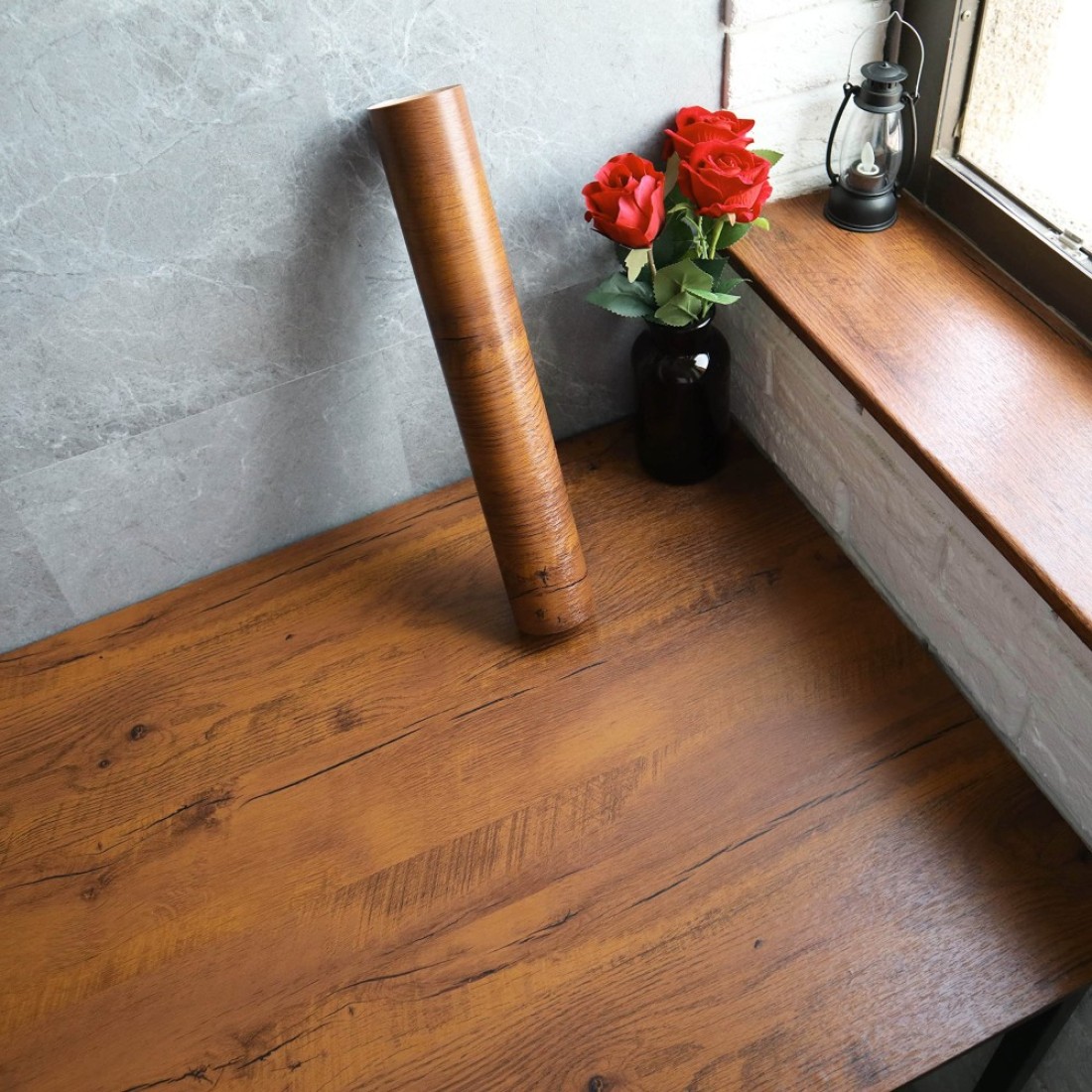 Wallpaper Wood Peel and Stick Wallpaper Brown Contact Paper Wood Grain Removable Wood Contact Paper Peel and Stick Wallpaper Waterproof Self Adhesive Wallpaper Wood Look Wallpaper 197Inx15.7In