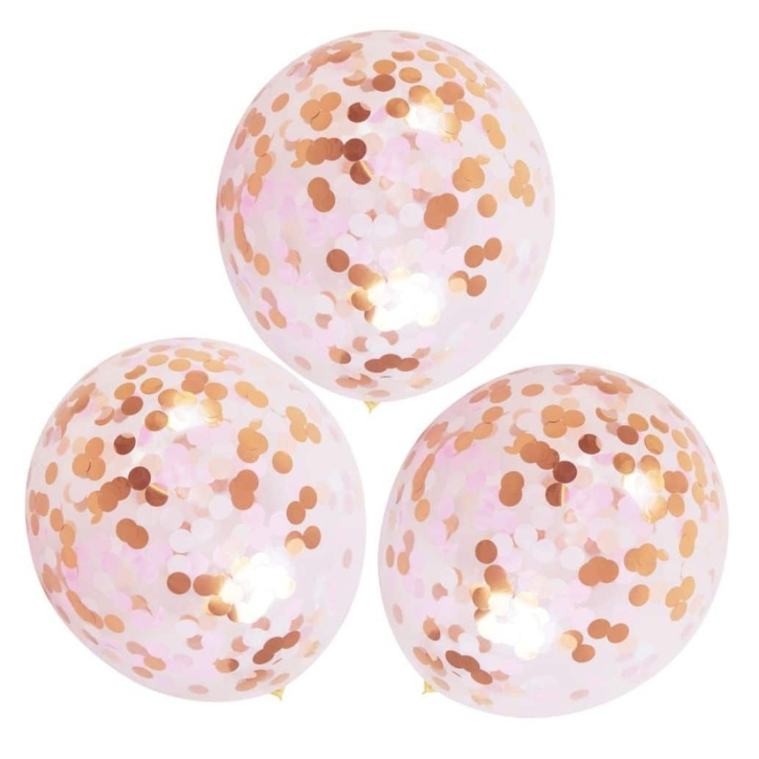 Blush Confetti Balloons Pack of 5
