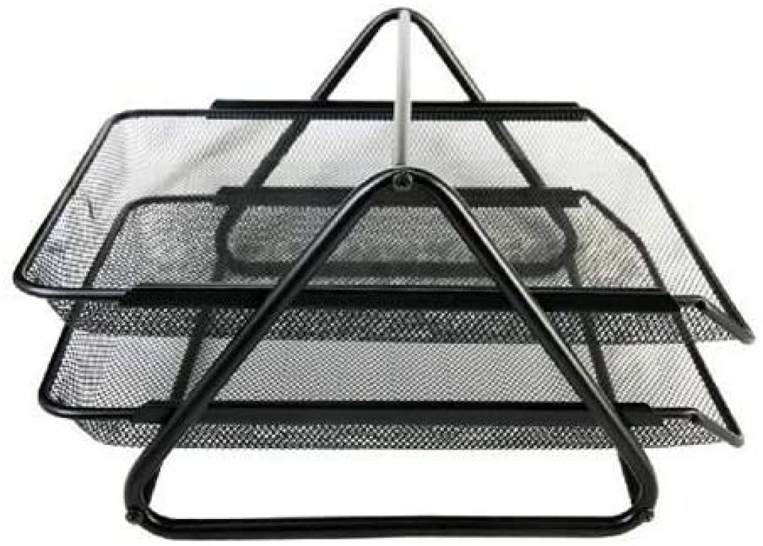 Generic Metal Paper Tray- 2 Layer- Black Color
