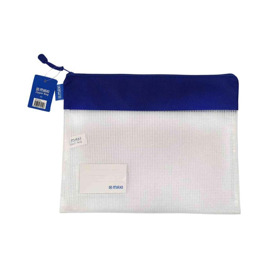 Maxi A4 Single Zipper Bag with Name Card Holder Multicolour