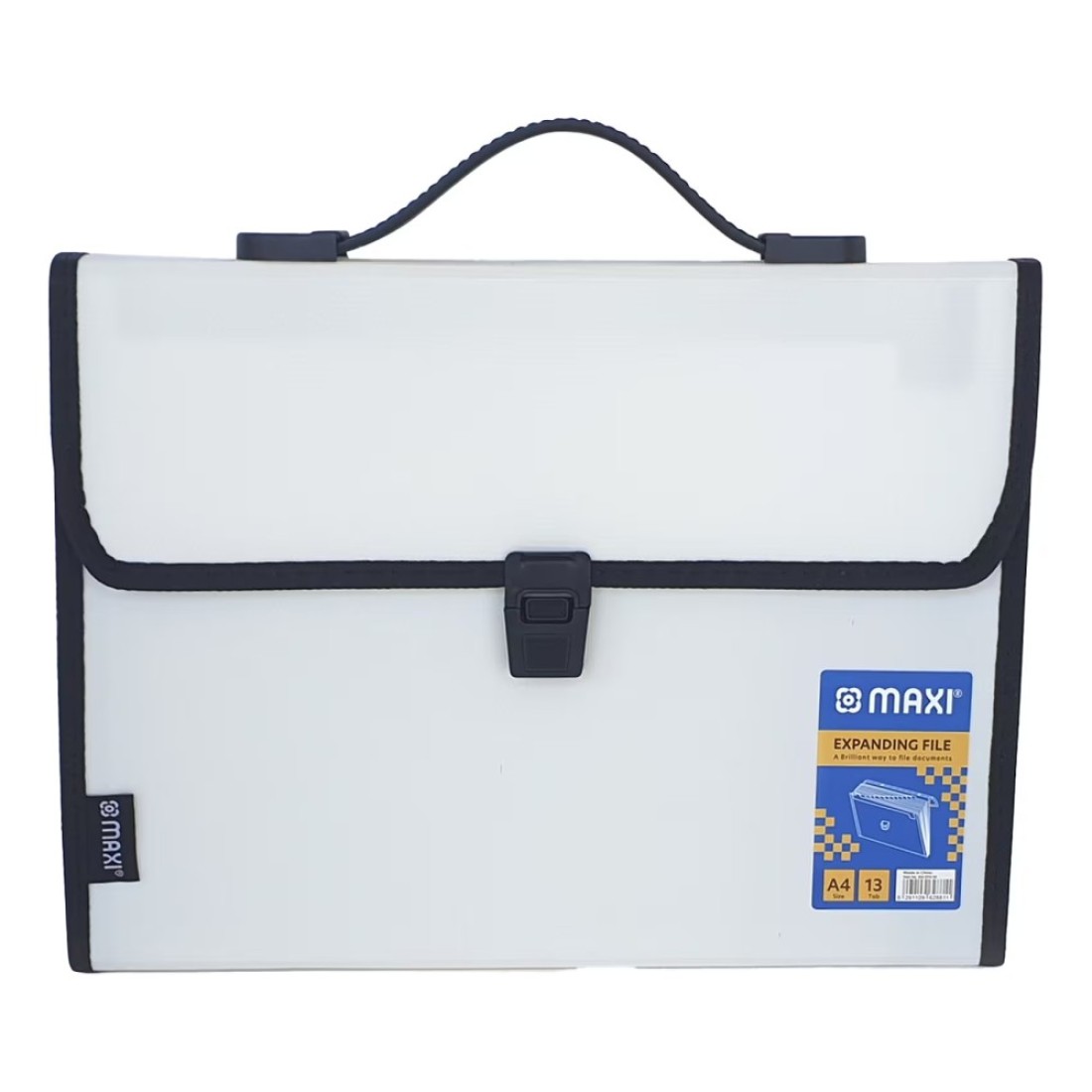 Maxi Expanding File with Handle A4 Size 13 Tab White