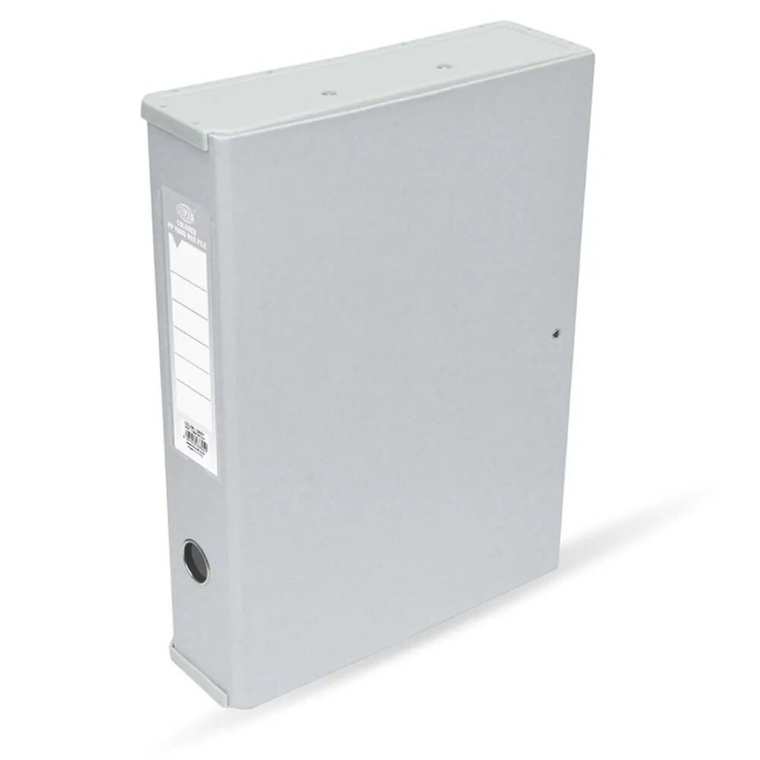 FIS Grey Color PP Rigid Box File, Plastic Sides, 210 x 330 mm - FSBFRPLGY