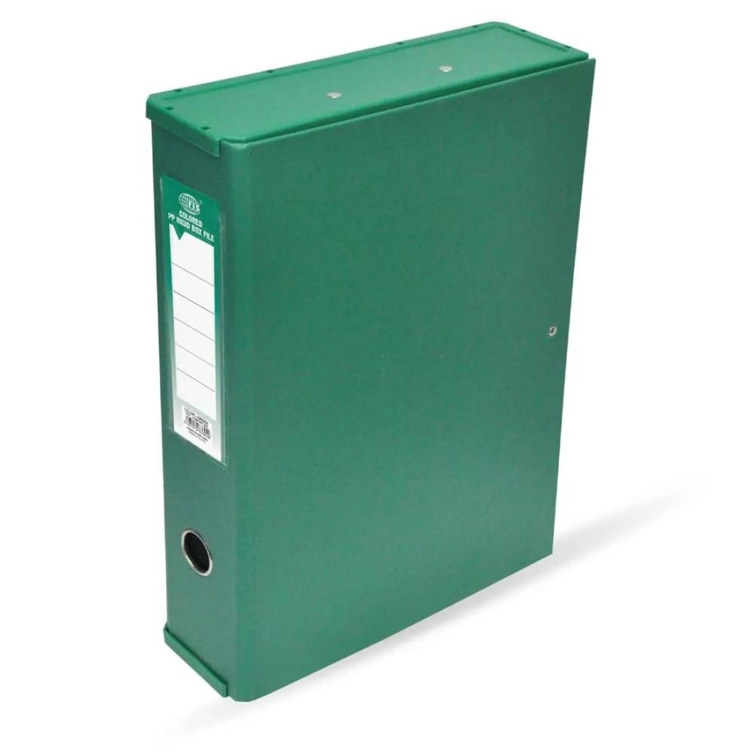 FIS Colored PP Rigid Box File with Colored Plastic Sides, 210 x 330 mm - FSBFRPLGR