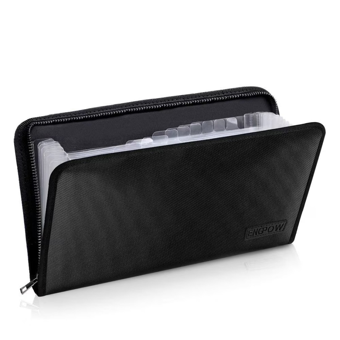 ENGPOW Expanding File Folder Document Organizer Fireproof Money Bag A5 Size 13 Pockets Zipper Closure Portable Filing Wallet Holder Storage for CheckBillReceiptsTickets114 x 63