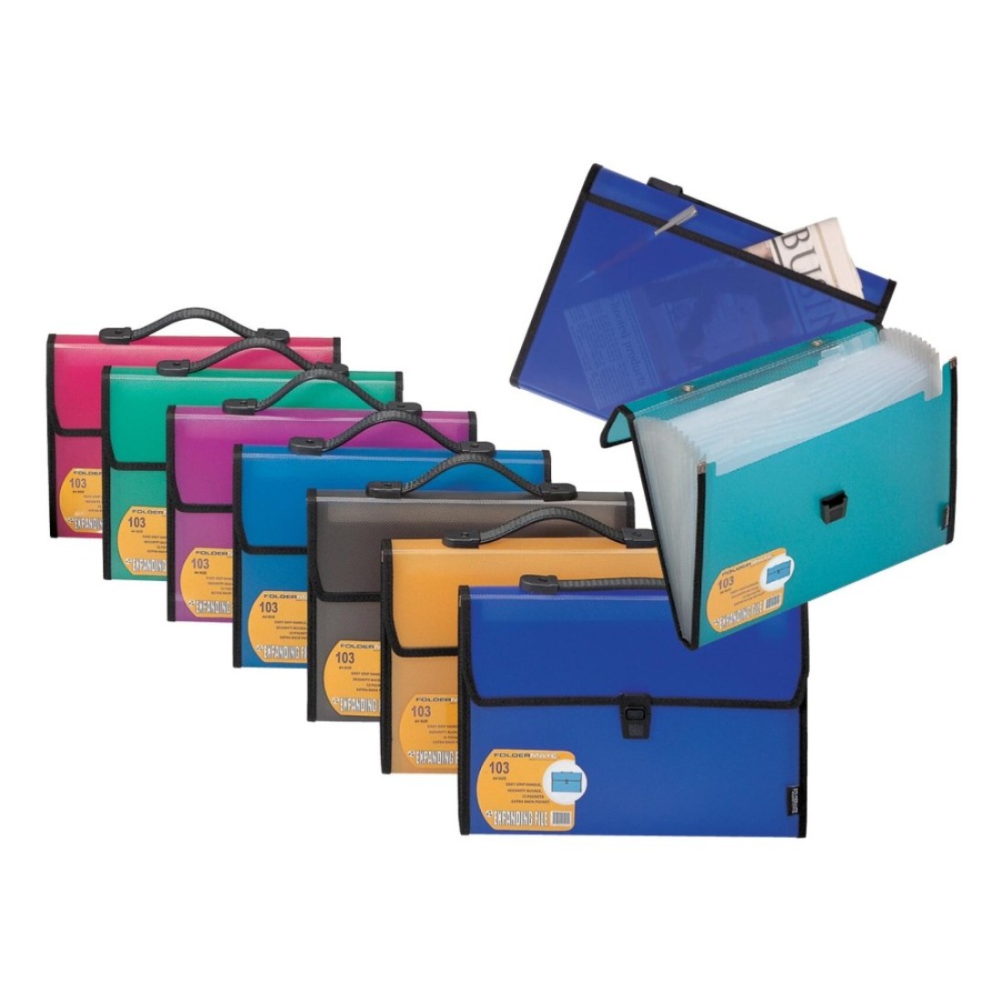 Foldermate Expanding File with Handle A4 13 Pockets