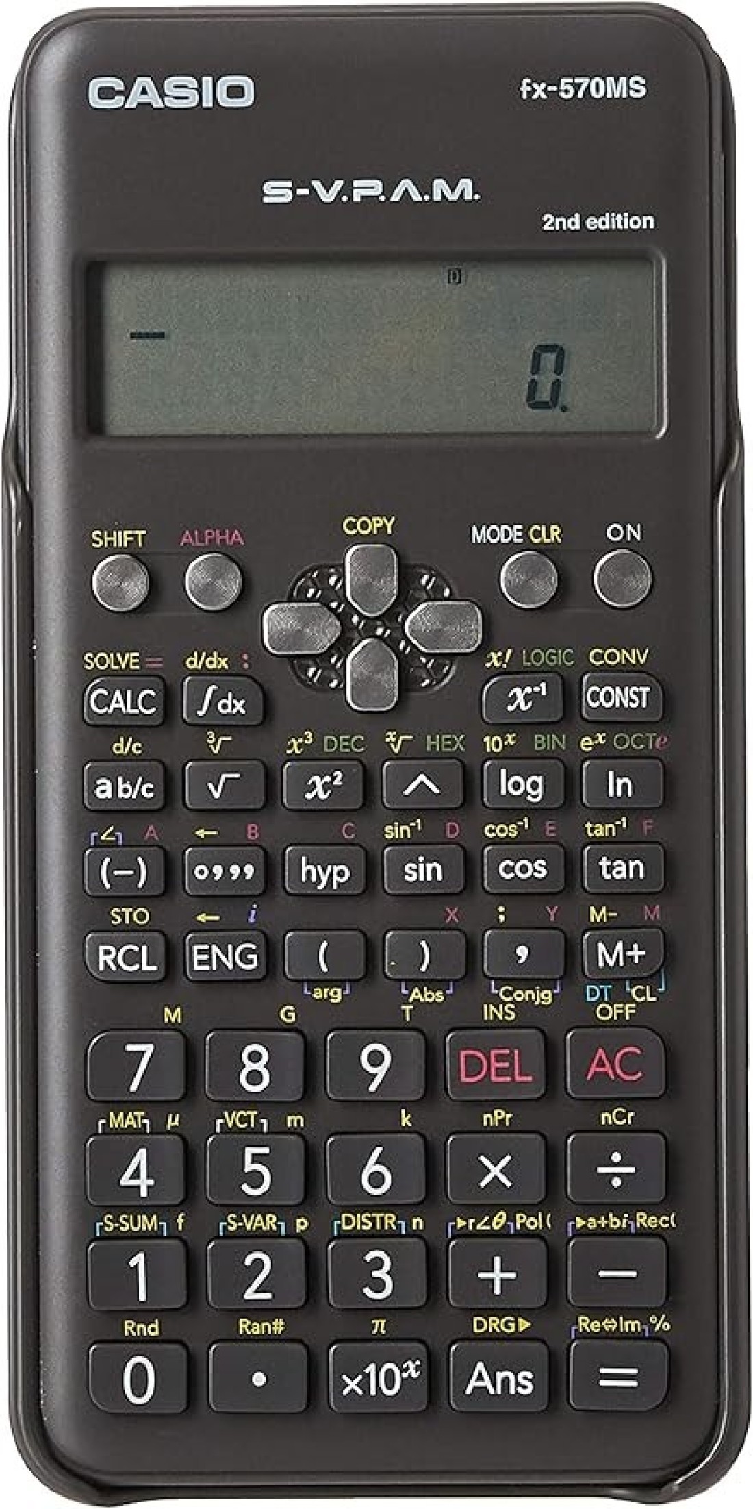 Casio Fx-570Ms 2Nd Edition Scientific Calculator With 2-Line Display, Fx 570 Ms