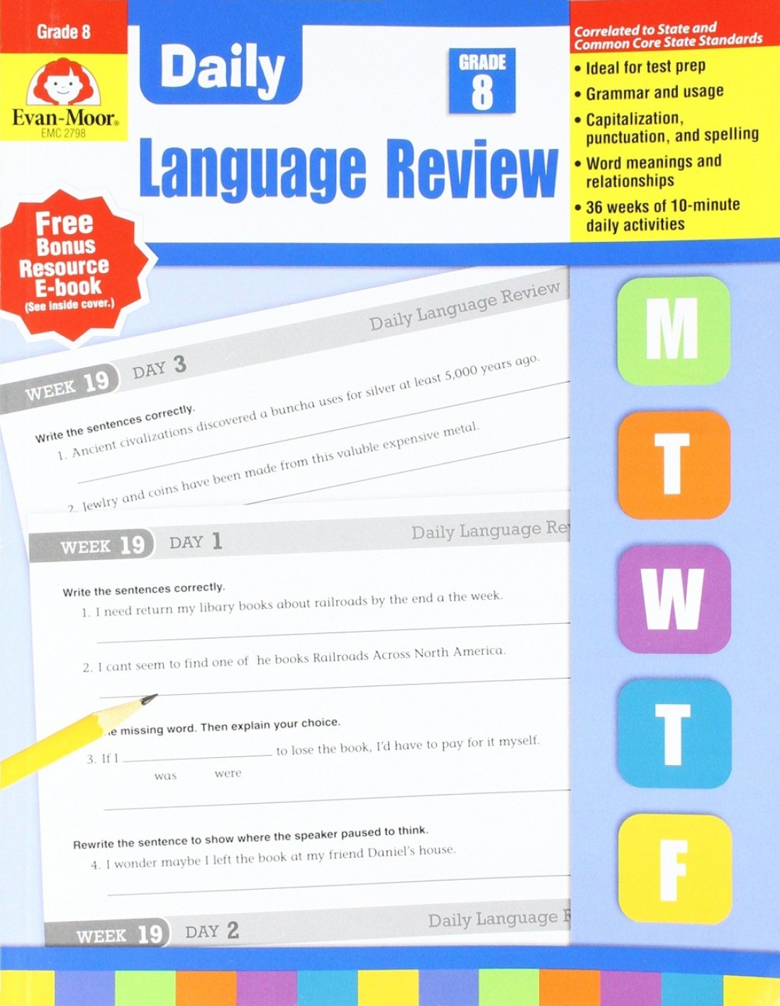 EVANMOOR EMC2798 Daily Language Review GR 8