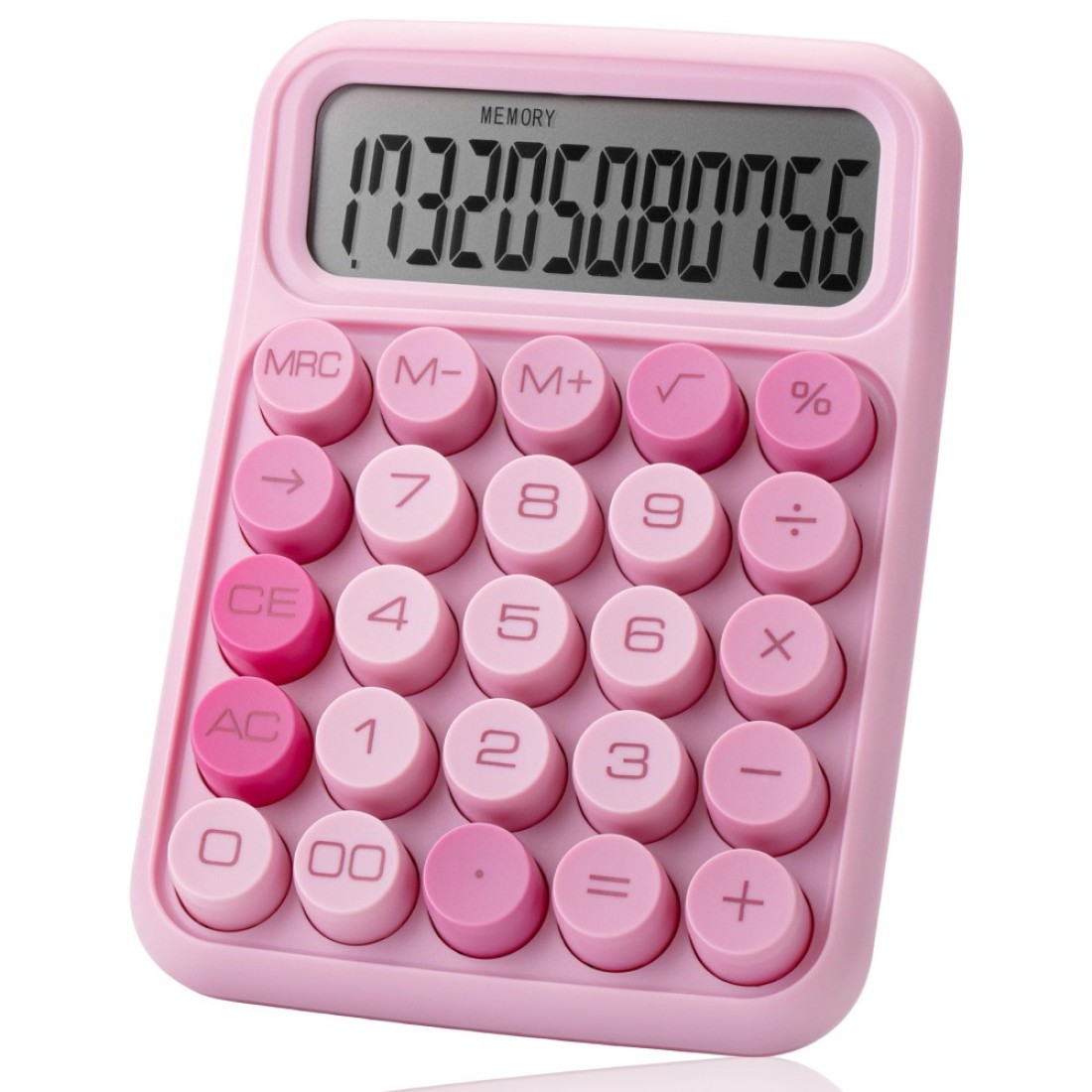 Mr Pen Mechanical Switch Calculator 12 Digits Large LCD Display Pink Calculator Big Buttons Mechanical Calculator Calculators Desktop Calculator Cute Calculator Aesthetic Calculator Pink