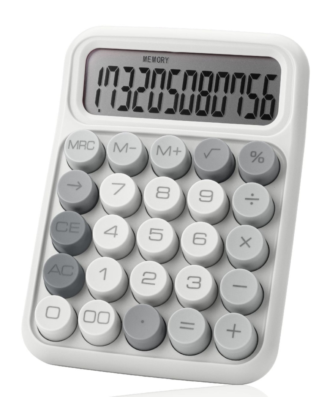 Mr. Pen- Mechanical Switch Calculator, 12 Digits, Large LCD Display, Gray Calculator Big Buttons, Mechanical Calculator, Calculators Desktop Calculator, Cute Calculator, Aesthetic Calculator