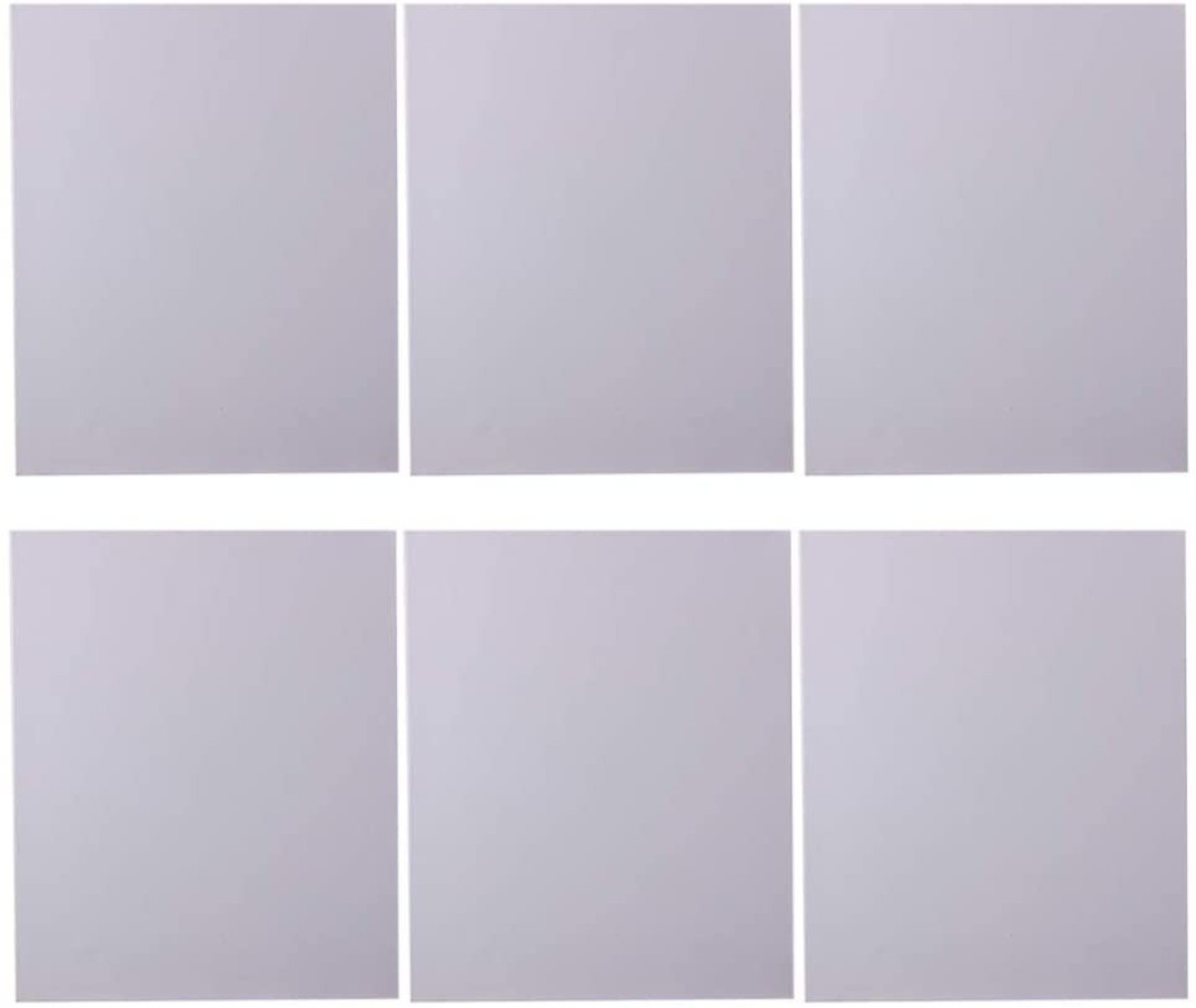 Generic 6Pcs Stretched White Blank Canvas For Painting Drawing 20X30cm
