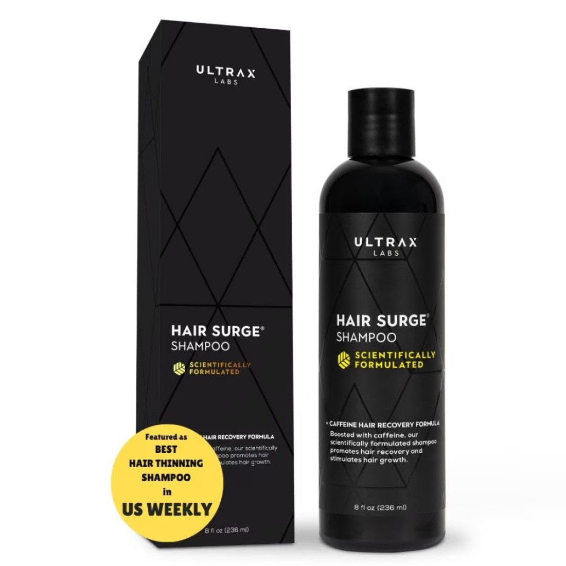Ultrax Labs Hair Thickening Shampoo for Thinning Hair and Hair Loss Hair Surge 8 oz for Women and Men