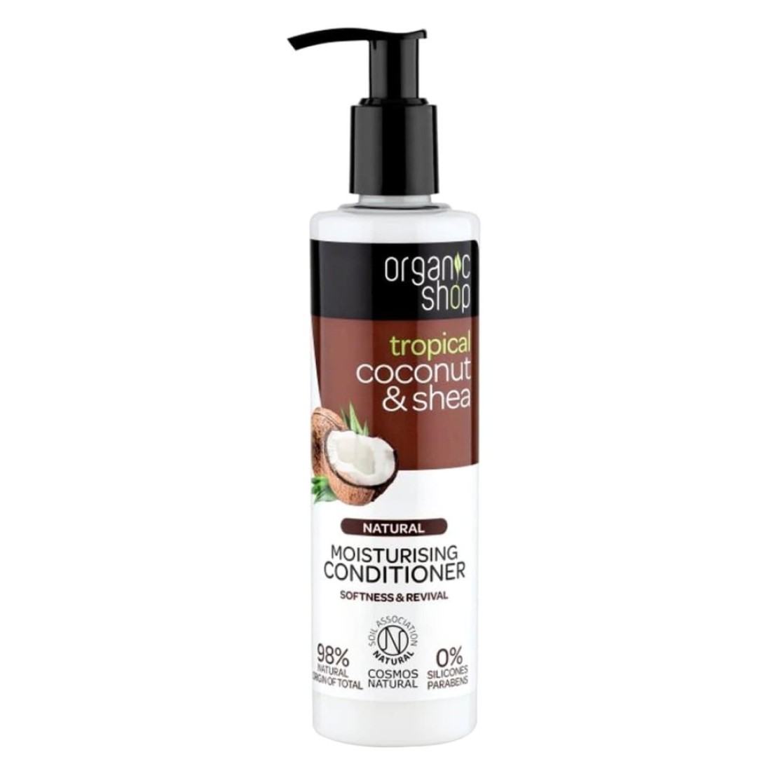 Organic Shop Tropical Coconut And Shea Moisturizing Conditioner White 280ml