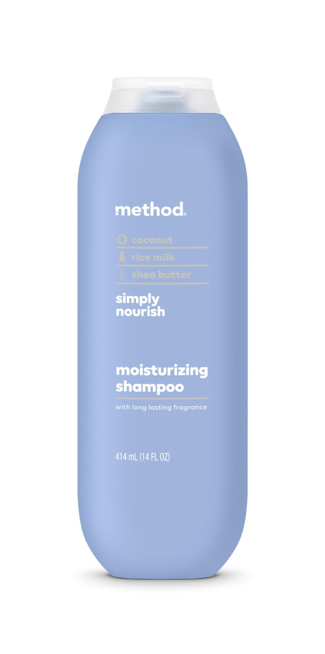 MethodMoisturizing Shampoo Simply Nourish with Shea Butter Coconut and Rice Milk Scent Notes Paraben and Sulfate Free 14 oz Pack of 1