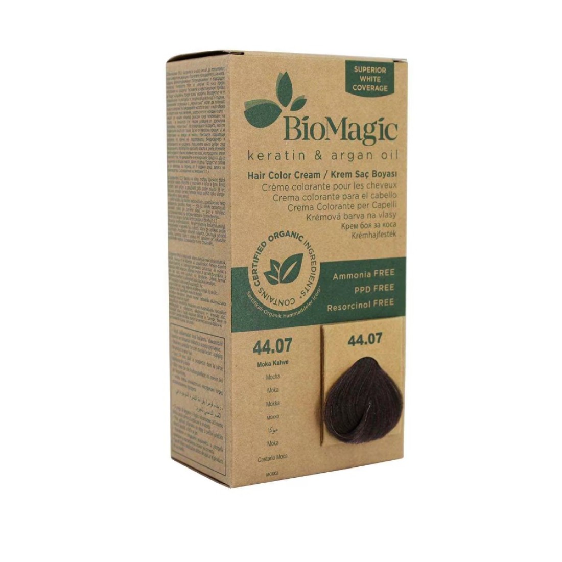Biomagic Keratin And Argan Oil Hair Colour 44.07 Mocha 60ml