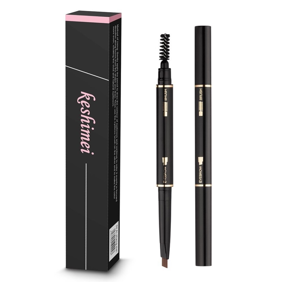 Eyebrow Pencil 2 Packs Waterproof SmudgeProof Brow Pencil with Brow Brush Automatic Eye Brow Makeup Kit Light Brown1
