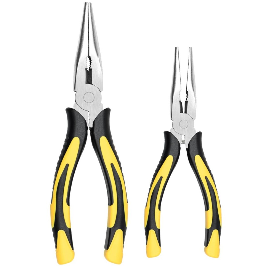 ZUZUAN Premium Long Needle Nose Pliers- 8&rdquo; &amp; 6&lsquo;&rsquo;, Paper Clamp Precision, High Carbon Steel, Soft Grip with Wire Cutter, Long Nose Cutting Pliers for Home, Fishing, Jewelry, Crafts,2pcs