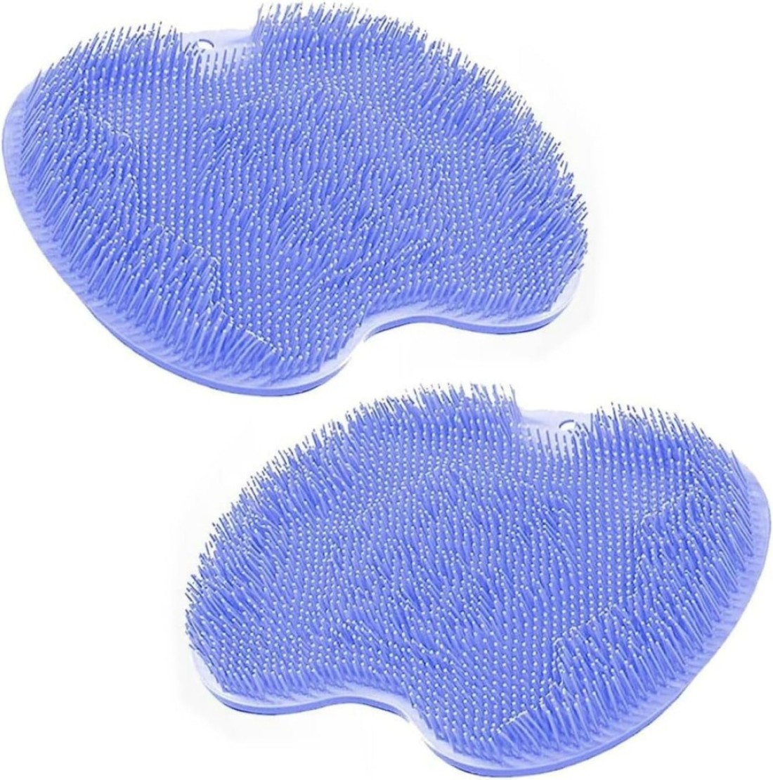 Pack of 2 Shower Foot Scrubber Mat Back Washer Back Exfoliating Bath Wash Pad Wall Mounted Slip Suction Cups Foot Scrubber for Use in Shower Cups Foot Cleaner for Men and Women&quot; Blue