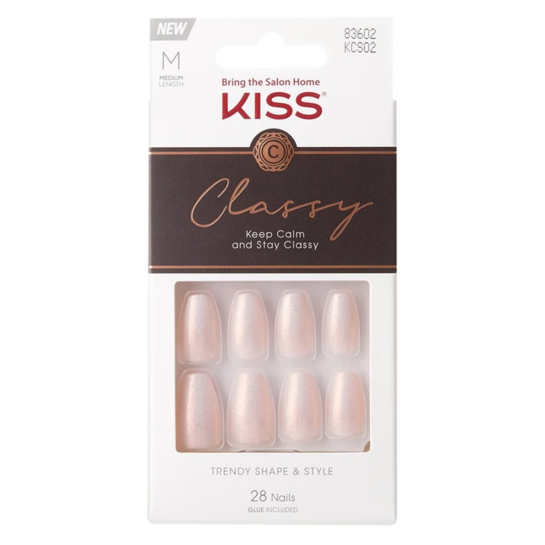 Kiss False Nails KCS02 Multicolour 28 PCS