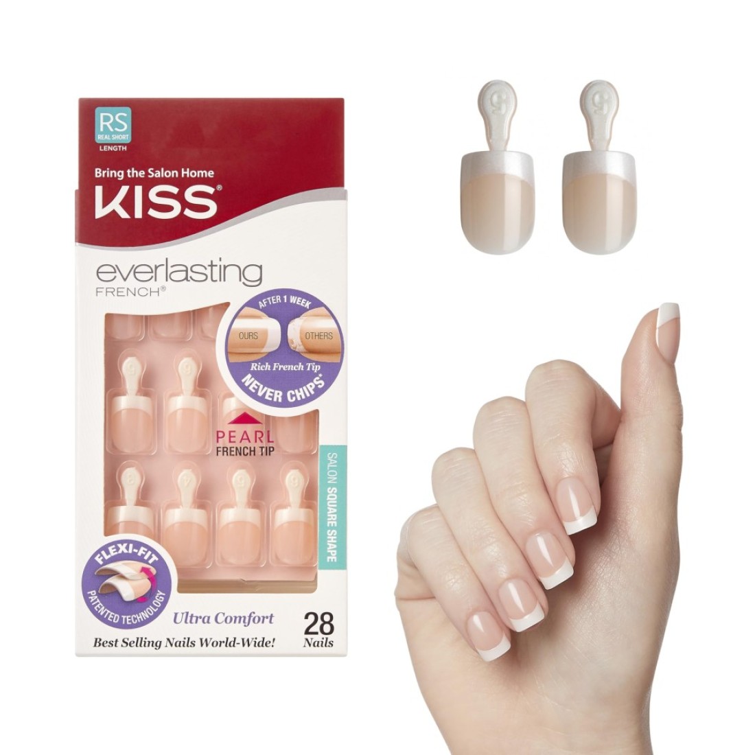 Kiss Products Everlasting French Nail Kit String of Pearls 007 Pound