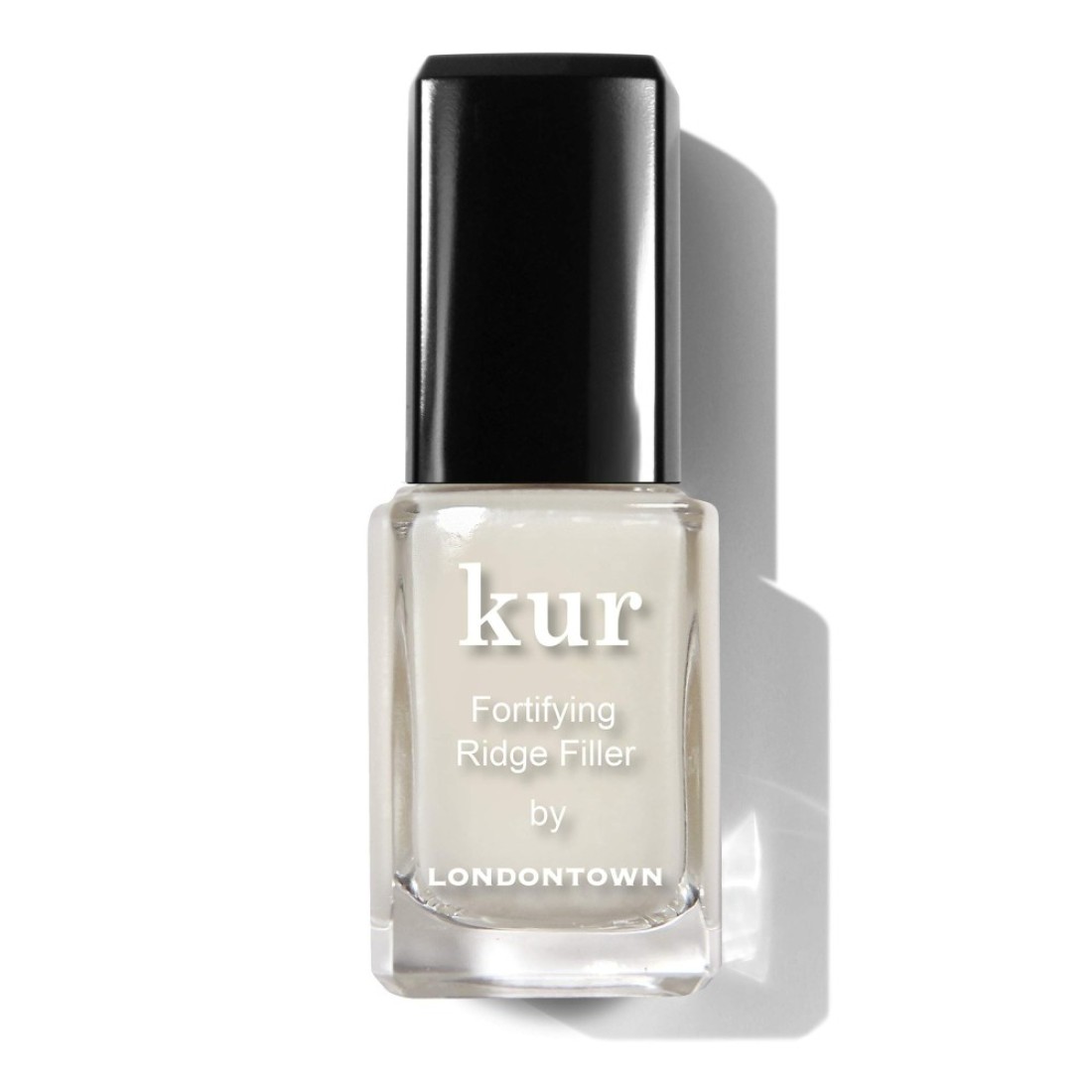 LONDONTOWN Kur Nail Ridge Filler Smoother Strengthener Nail Filler for Damaged Nails Fortifying Self Leveling Base Vegan Cruelty Free Paraben Free Clear 04 fl oz