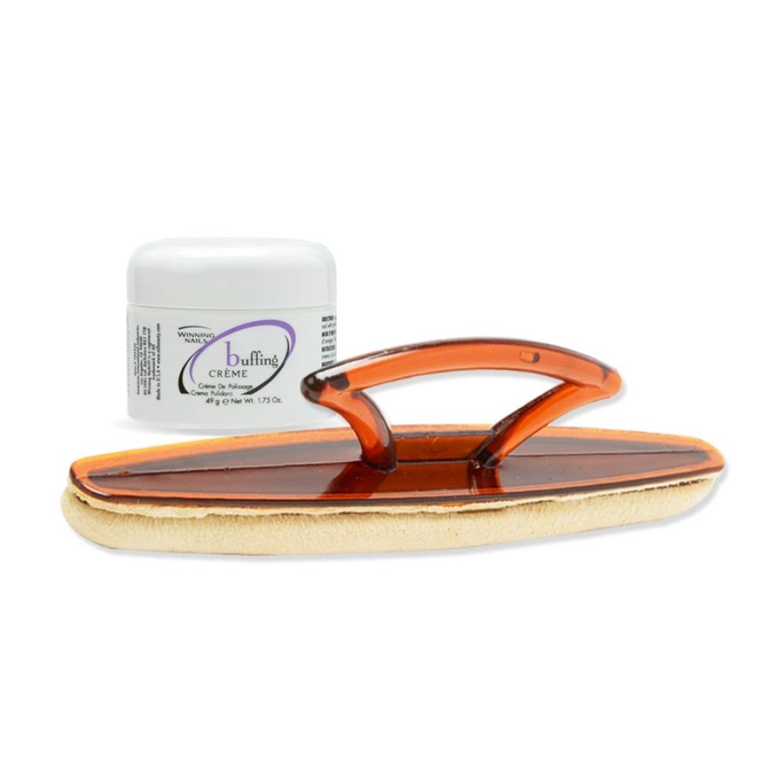 Winning Nails Chamois Buffer Buffing Cream 175 Oz Set