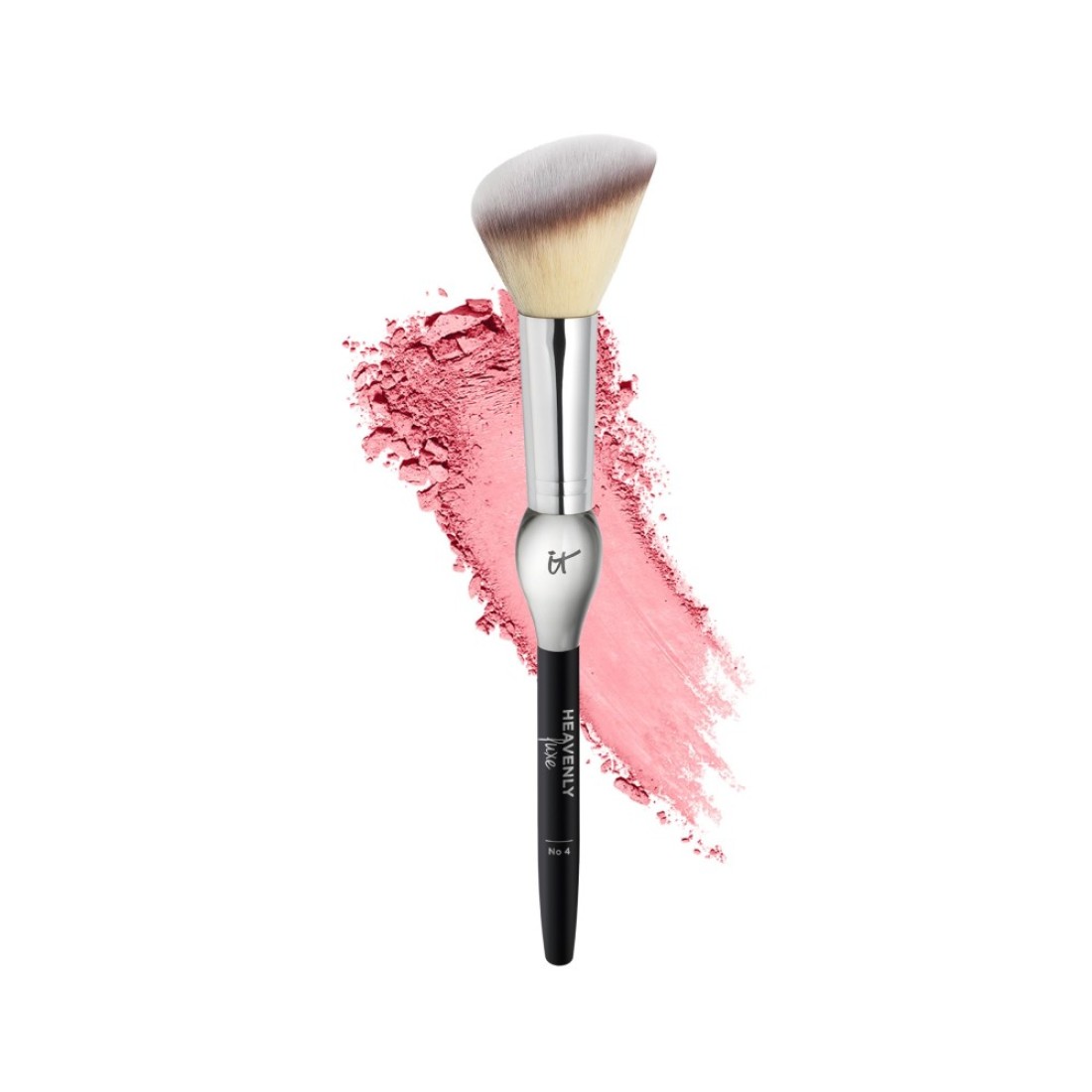 IT Cosmetics Heavenly Luxe French Boutique Blush Brush 4 Angled Blush Brush for Cheeks Liquid Powder Blush Brush Makeup Brush With AwardWinning Heavenly Luxe Hair