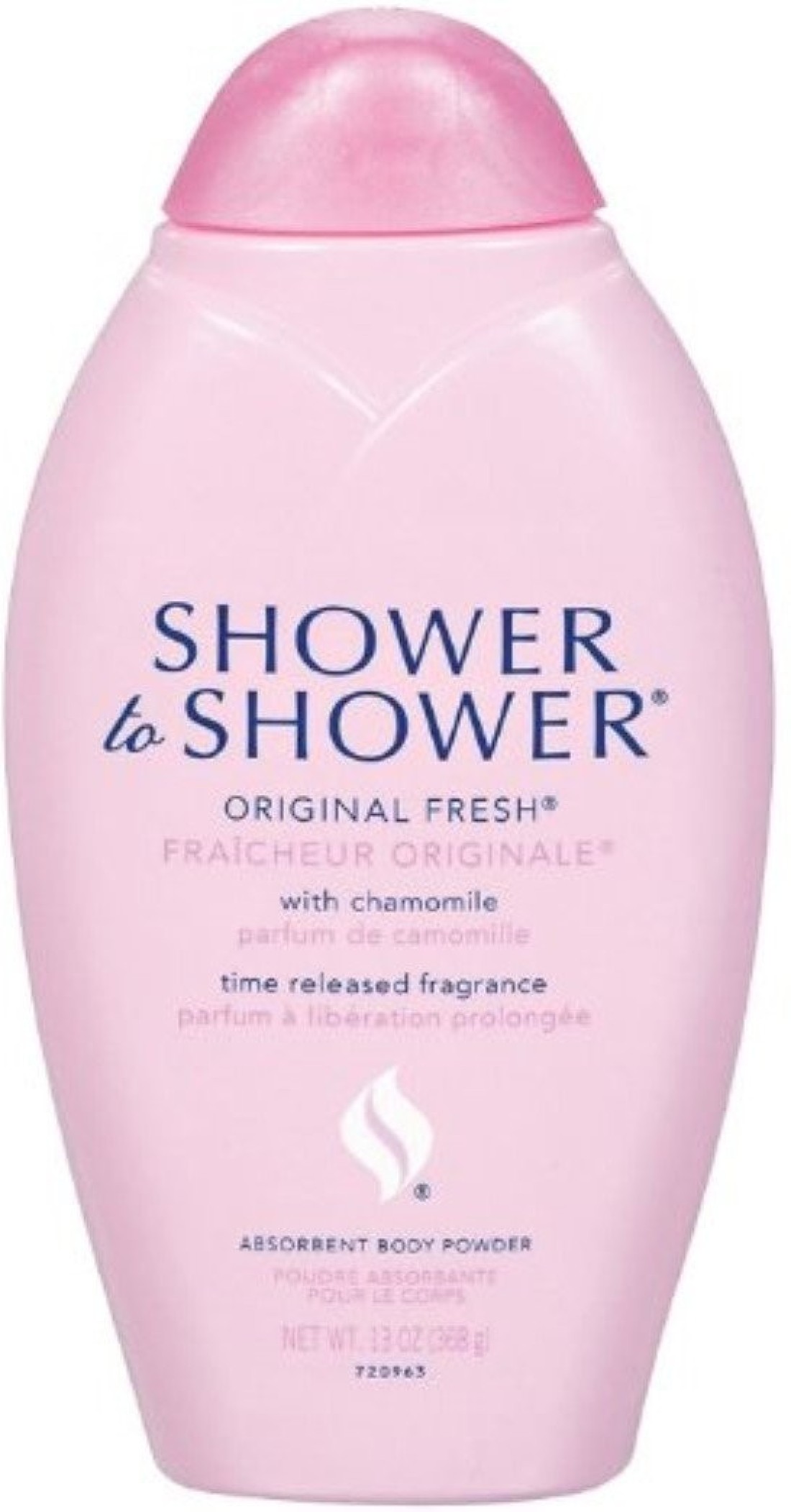 Shower to Shower Absorbent Body Powder Original Fresh with Chamomile 13Ounce Bottles Pack of 2