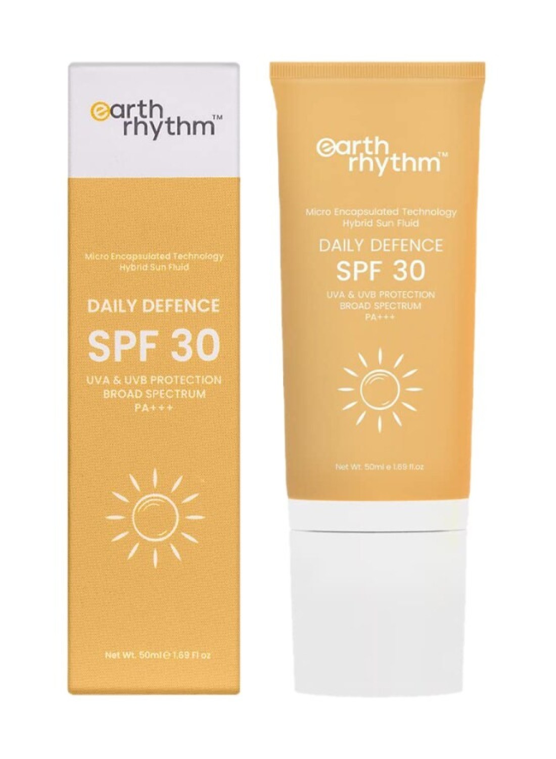 Spf 30 - Hybrid Sun Fluid (Tube) Pa+++ Daily Defence Uva Uvb Protection Liposomal Encapsulated Technolog