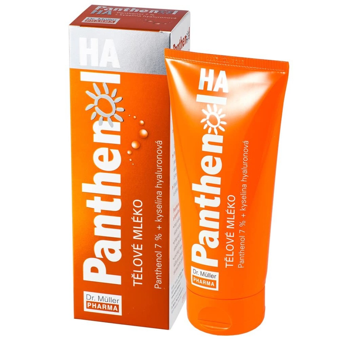 Panthenol HA Body Milk (Lotion) After Sun, Wind or Laser Care, Relieves Skin After Excessive Exposure to Environmental Stressors, Enriched with Hyaluronic Acid, 6.76 Fl oz