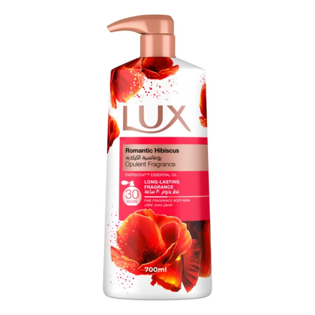 Lux Opulent Fragrance Body Wash Romantic Hibiscus 700ml