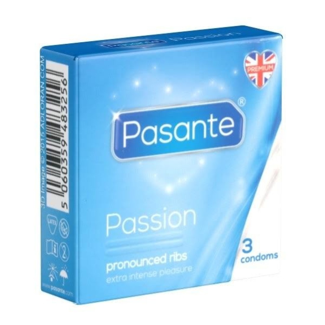 Pasante - Passion Condoms 3pcs