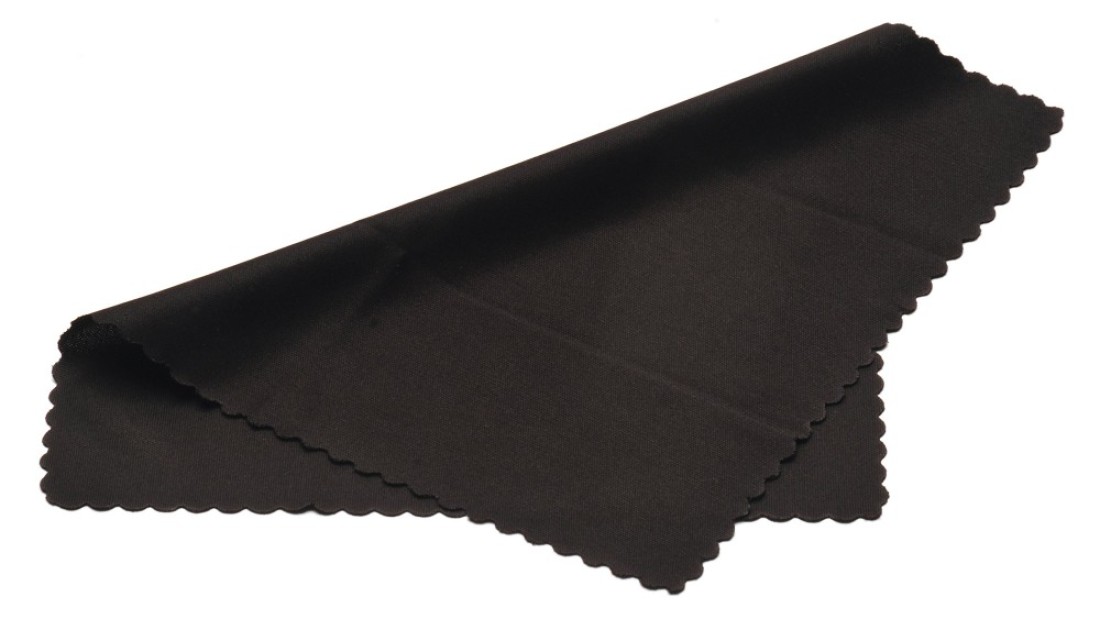 Pyramex CLEANCLOTH Microfiber Lens Cleaning Cloth, 7&quot; x 6&quot;, Black