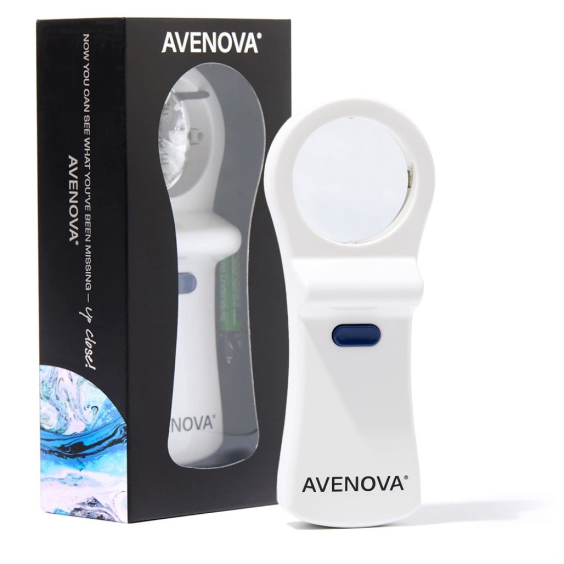 iChek by Avenova An Illuminated Magnifying Eyelid Eyelash Mirror for Blepharitis Chalazion Styes Dry Eyes Contact Lenses and Lash Extensions