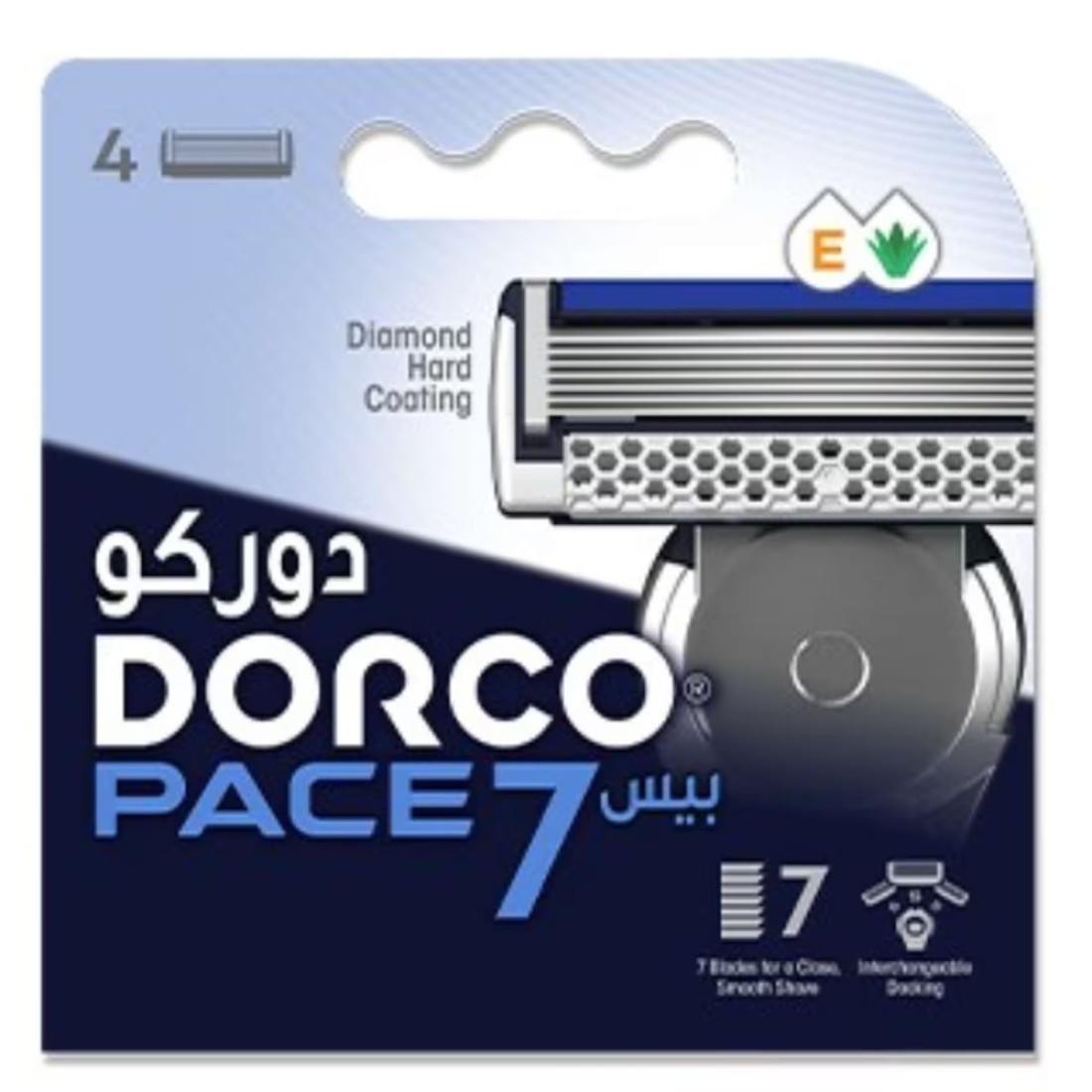 دوركو بيس 7 خرطوشة حلاقة للرجال 4 قطع