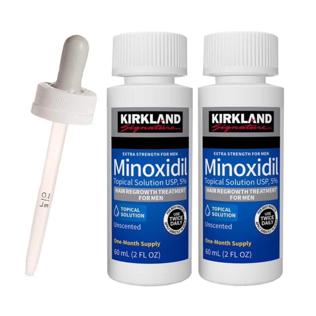 Pack Of 2 Minoxidil Extra Strength Hair Regrowth Treatment 60ml