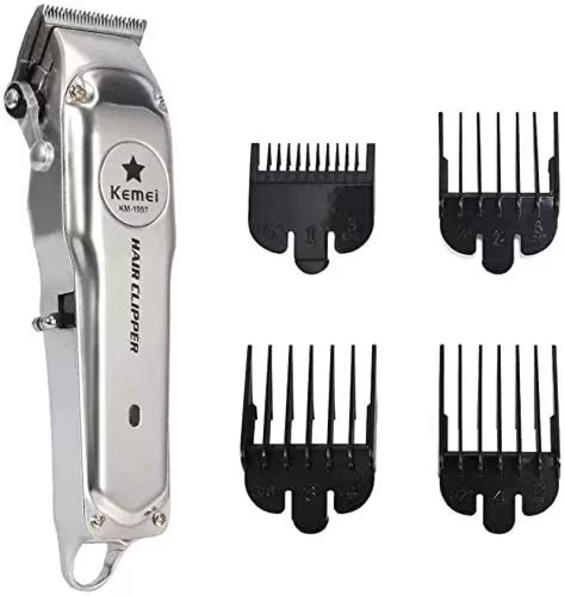 Kemei Km-1997 All-Metal Professional Hair Clipper Electric Cordless Hair Trimmer For Men Hair Cutter Hair Cutting Machine Barber