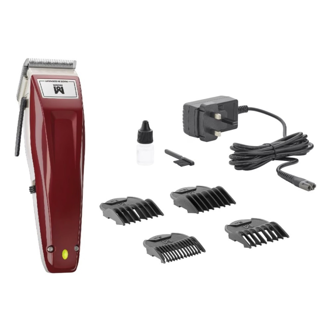 Moser Professional Cord/Cordless Hair Clipper 1430-0150 Burgundy