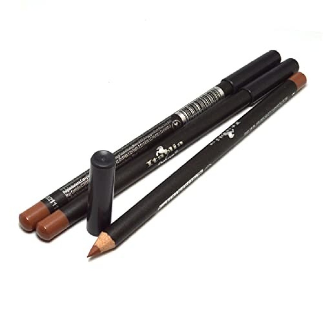 Italia Deluxe 3 Pcs x 1059 Bare Ultra Fine Lip liner Pencil Lipliner Set Free Zipper Bag