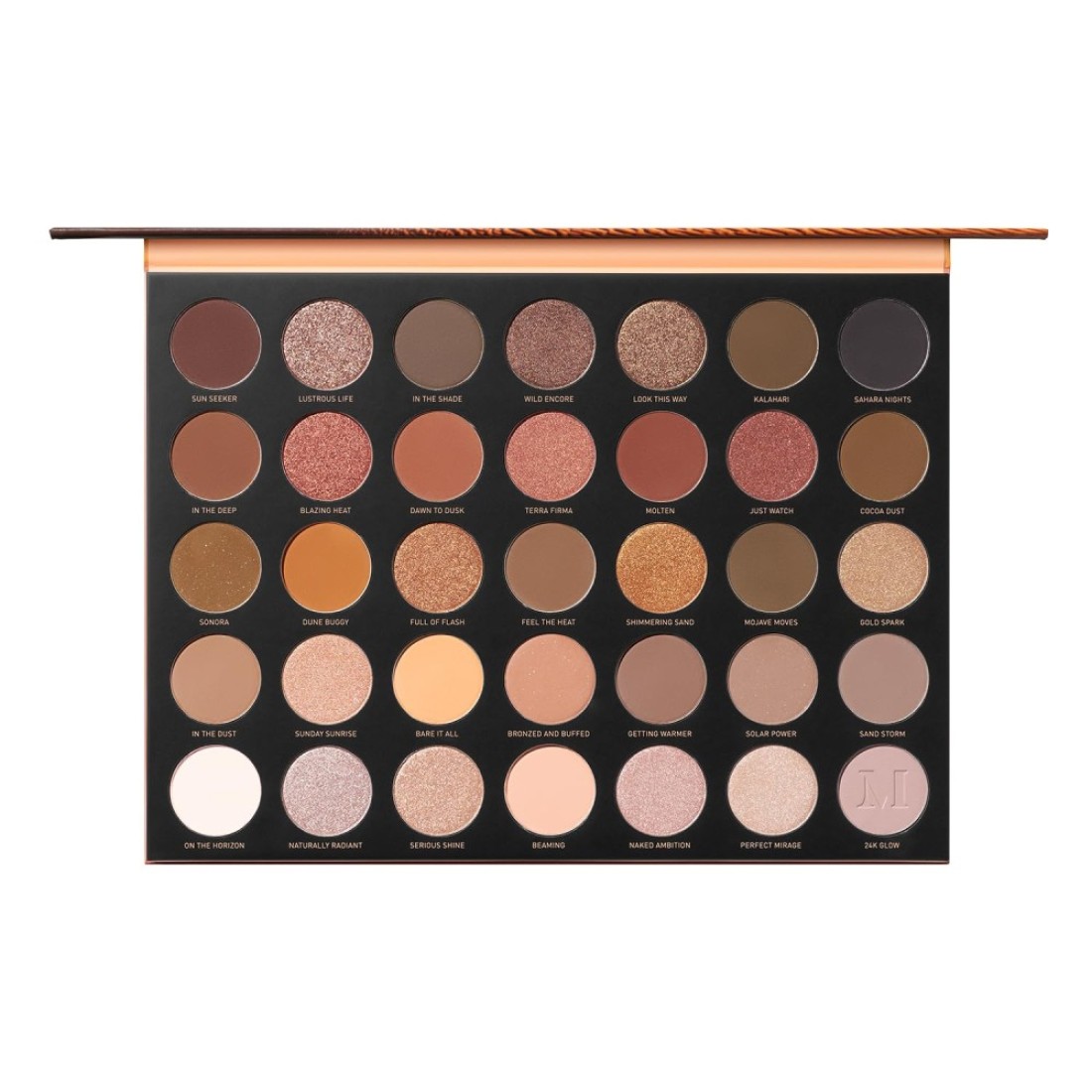 MORPHE35U Makeup Palette Gilded Desert Artistry Palette with Deep Metallics Shimmers Matte Pressed Pigments Made to Build Blend Layer for Everyday Versatile Makeup Looks 198 oz