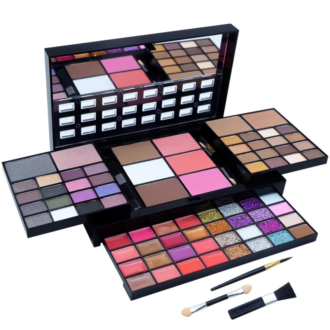 All in One Makeup Kit for Women Full Kit 74 Colors Professional Makeup Gift Set Include 36 Eyeshadow 16 Lip Gloss 12 Glitter Cream 4 Concealer 3 Blusher 2 Highlight and Contour 1 Bronzer
