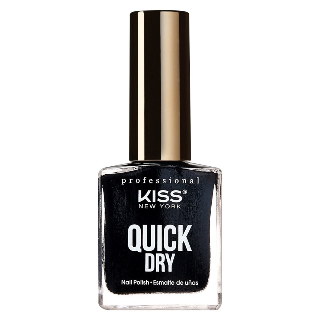 Kiss Quick Dry Nail Polish QP03 Black Out 13ml