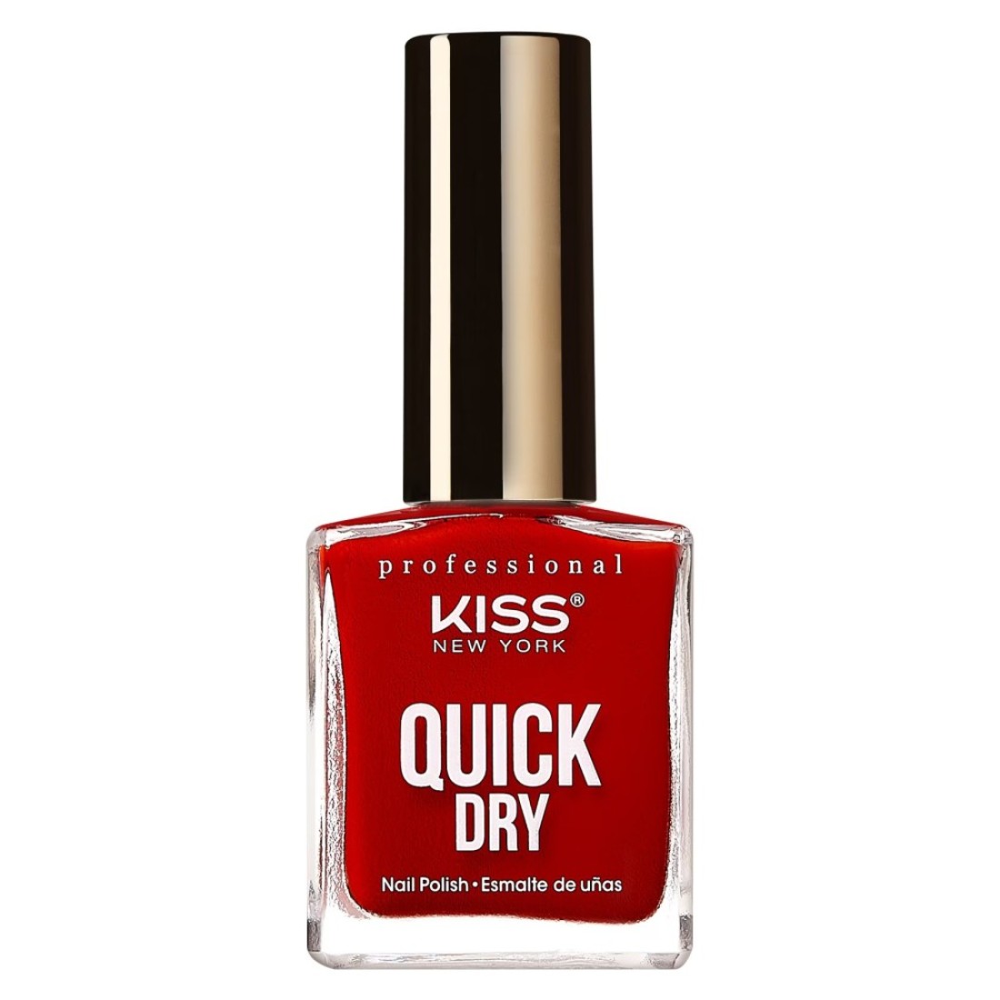 Kiss Quick Dry Nail Polish QP04 Ready Set Red 13ml