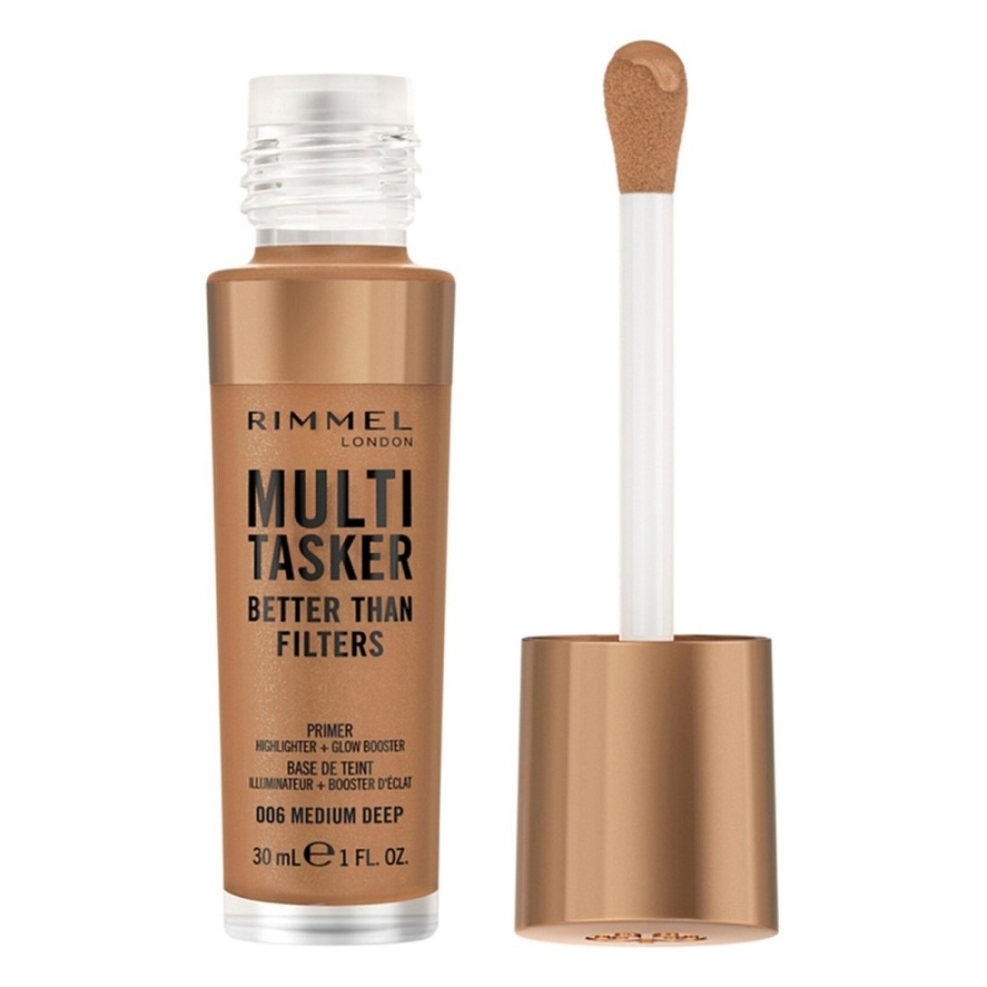 Rimmel London Multi Tasker Better Than Filters Primer Highlighter Plus Glow Booster 006 Medium Deep 30ml
