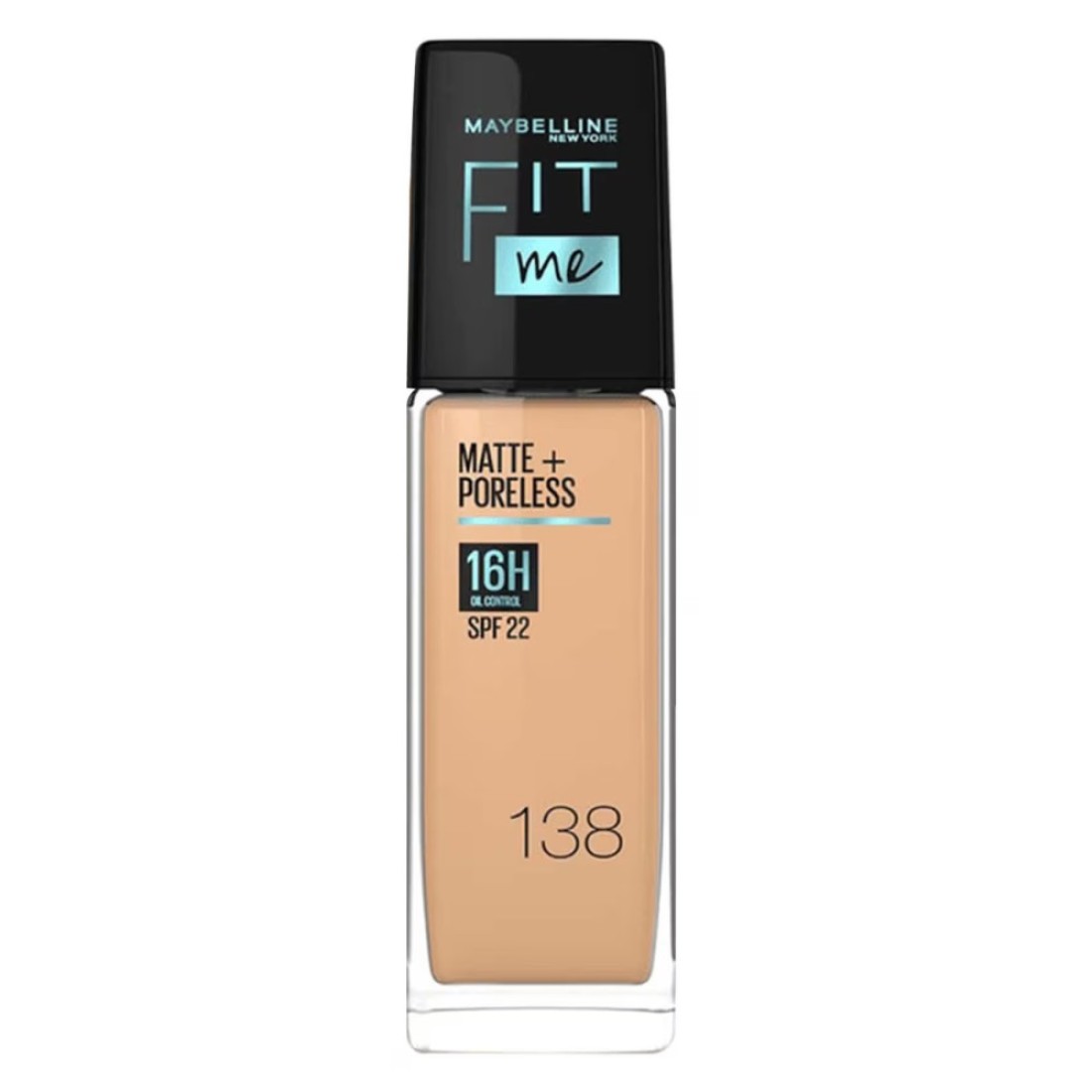 Maybelline New York Fit Me Matte+Poreless Liquid Foundation SPF22 138 30ml