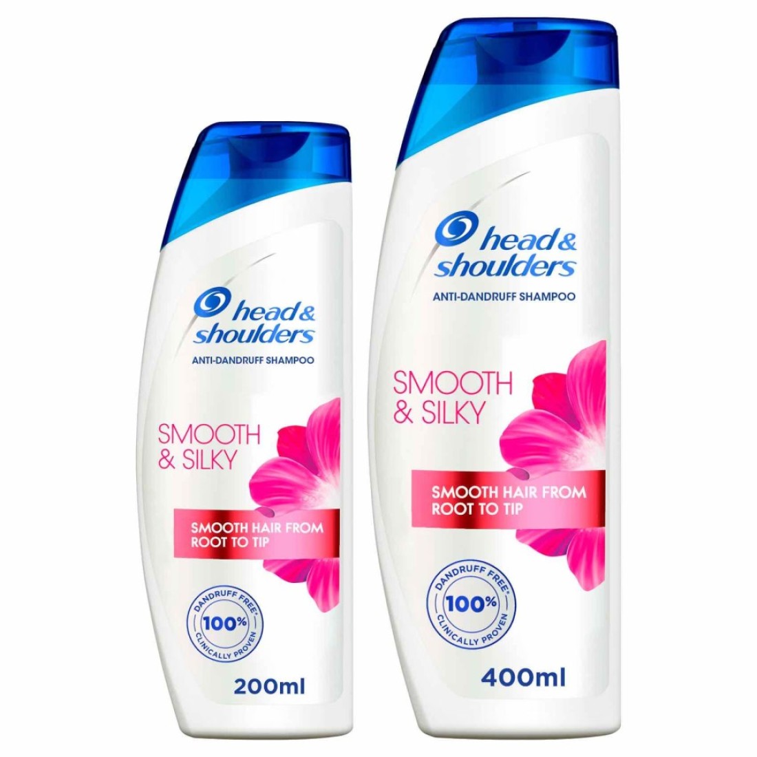 Head &amp; Shoulders Smooth &amp; Silky Anti-Dandruff Shampoo for Dry and Frizzy Hair 400ml + 200ml