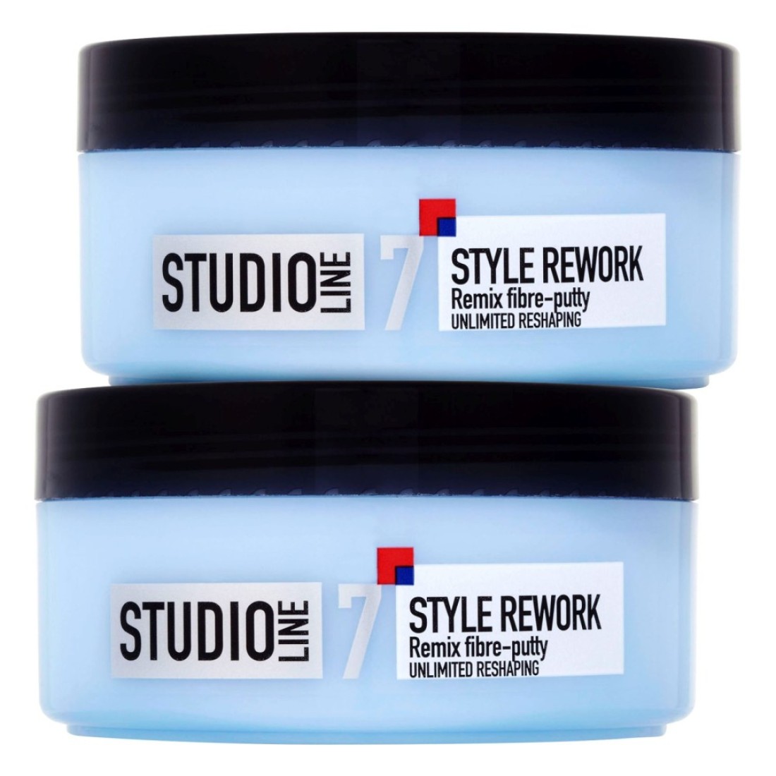 L&#39;Oreal Paris Studio Line 7 Style Rework Remix Fibre-Putty Blue 150ml Pack of 2