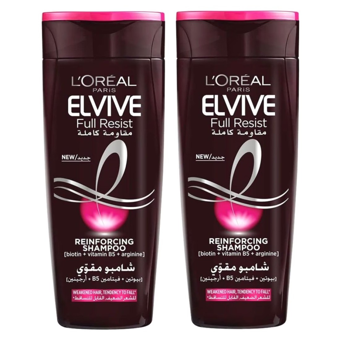 Loreal Paris Elvive Full Resist Reinforcing Shampoo 400ml Pack of 2